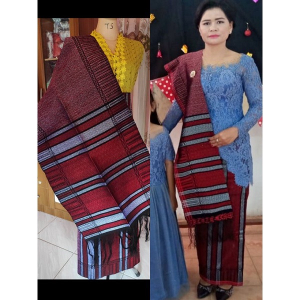 READY TENUNAN TANGAN TARUTUNG SARUNG TARUTUNG SETELAN ROK SELENDANG SONGKET TARUTUNG