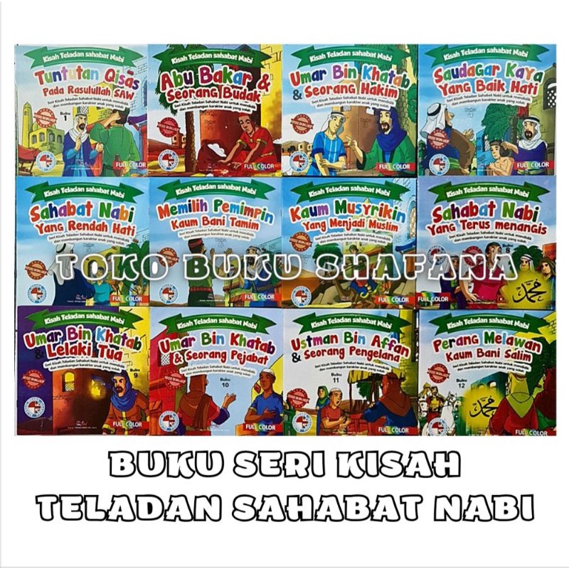 Buku Cerita Kisah Teladan Sahabat Nabi Full Colour Bilingual