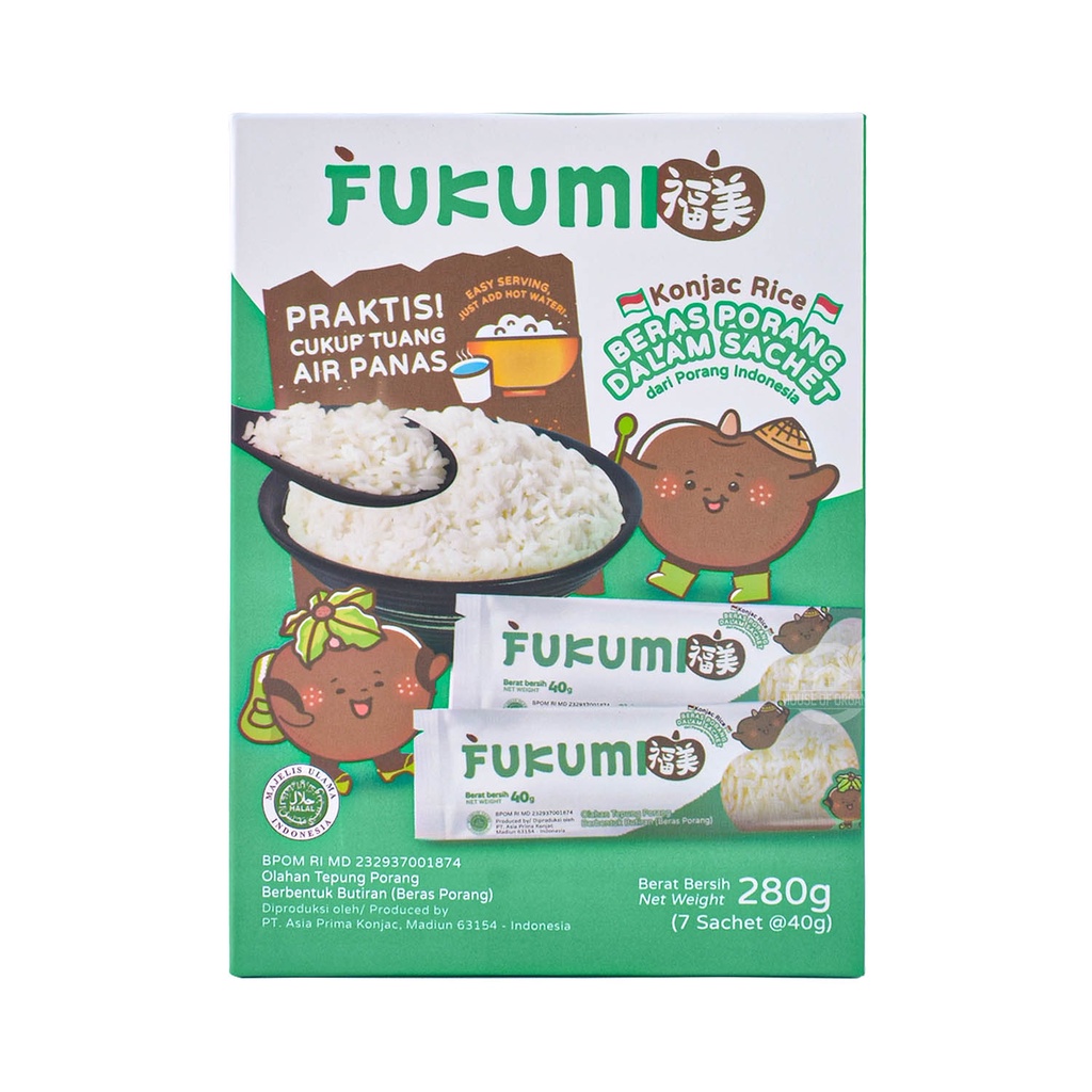 Fukumi Beras Porang Box Sachet 280 Gr