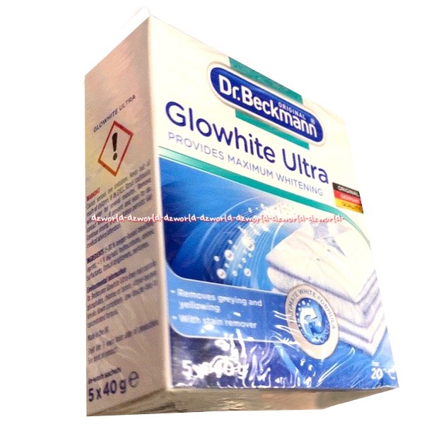 Dr Beckmann 5sheet Glowing White Ultra Provides Maximum Whitening Detergen Bubuk Untuk Baju Pakaian Putih Dr Beckman Glowingultra