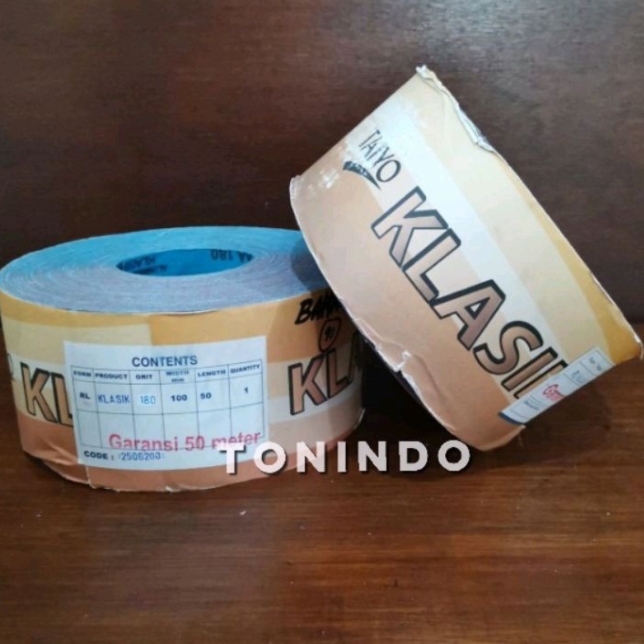 Kertas Gosok/ Amplas Roll Taiyo Klasik Grit 180