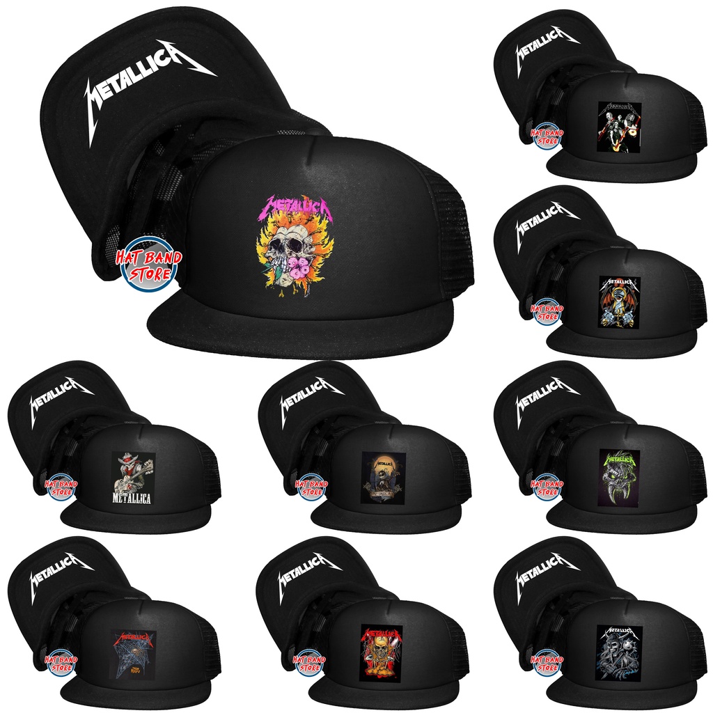 Topi Band / Topi Band Metallica Crew / Topi Band Metallica / Topi Trucker / Topi Snapback / Topi Jar