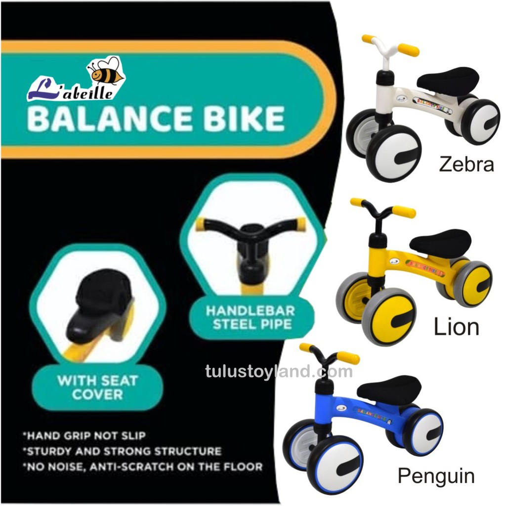 Labeille Balance Bike KC105 Mainan Ride On Trike Sepeda mini keseimbangan Anak