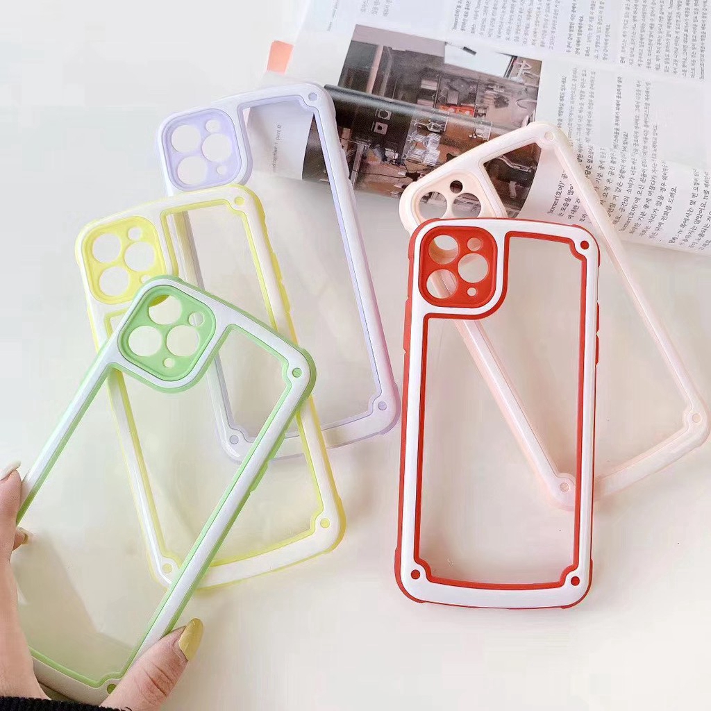 Case Bahan TPU Warna Permen Untuk iPhone SE2 6 6s 7 8 Plus X XS Max XR 11 Pro Max