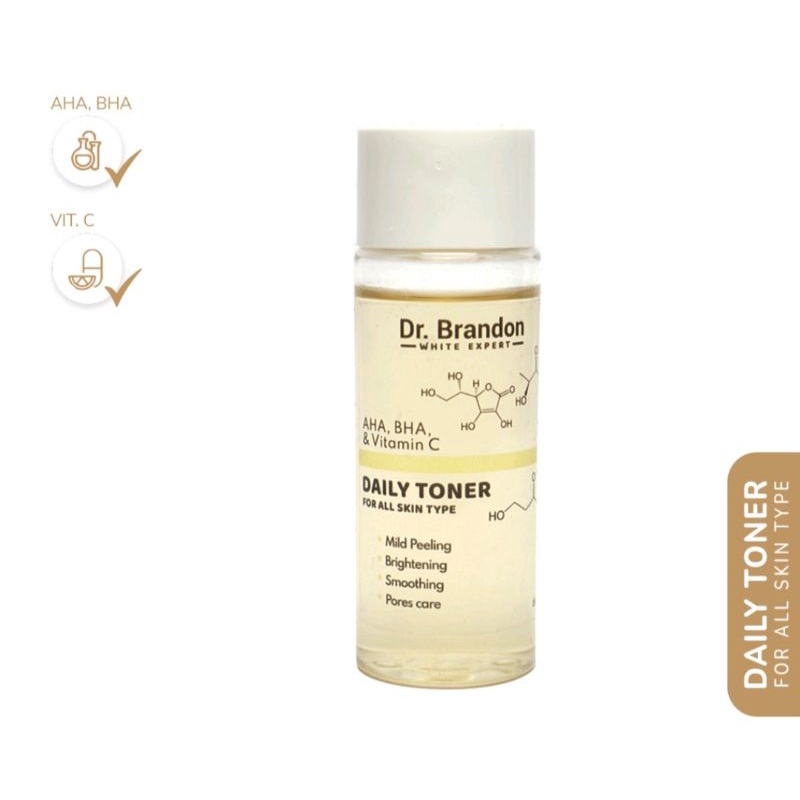 Dr. Brandon DAILY TONER (With AHA BHA VITAMIN C) 60ml