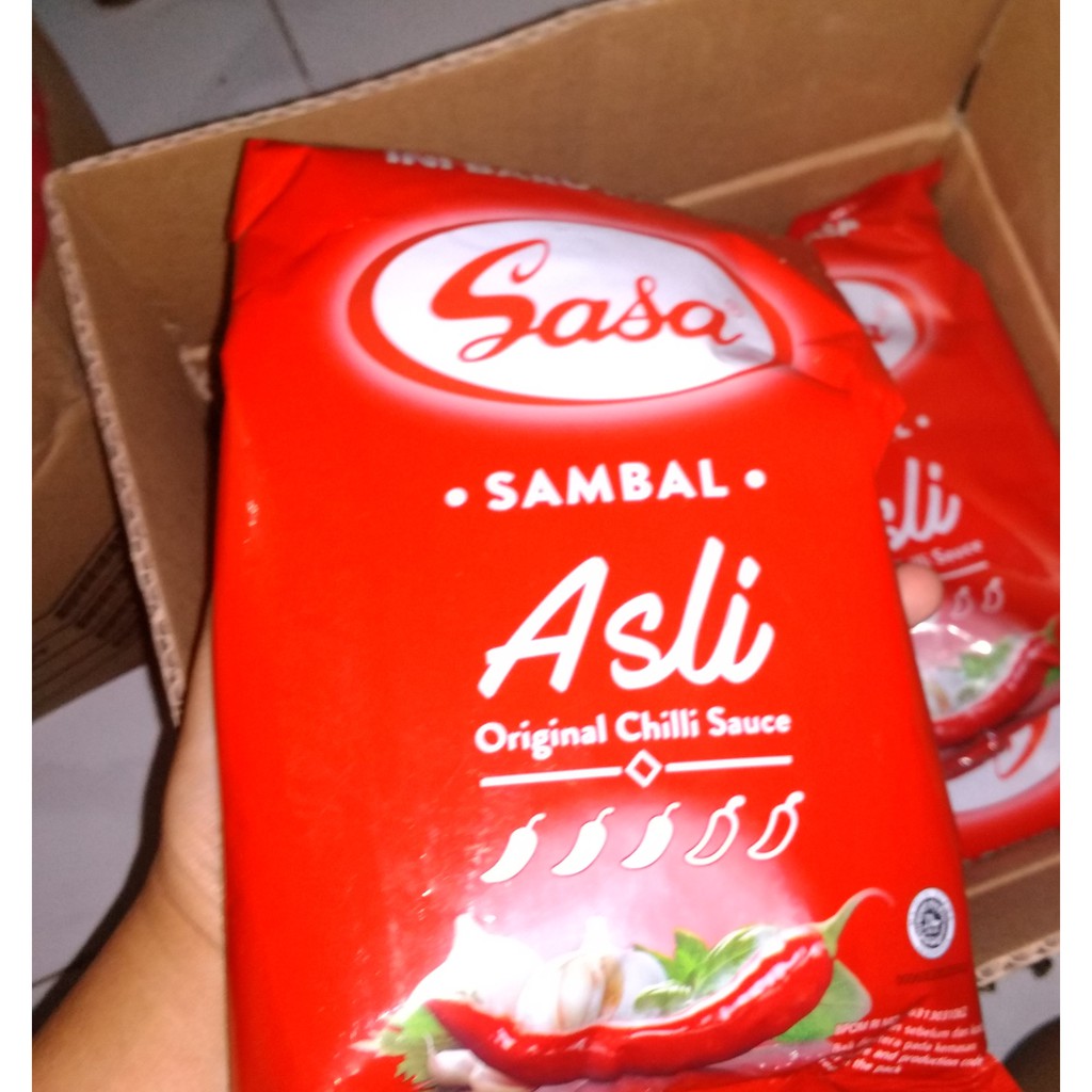 

Sasa Sambal Asli Sachet isi 24 / Sasa Saus Sambal / Saos Sambel / Chilli Sauce