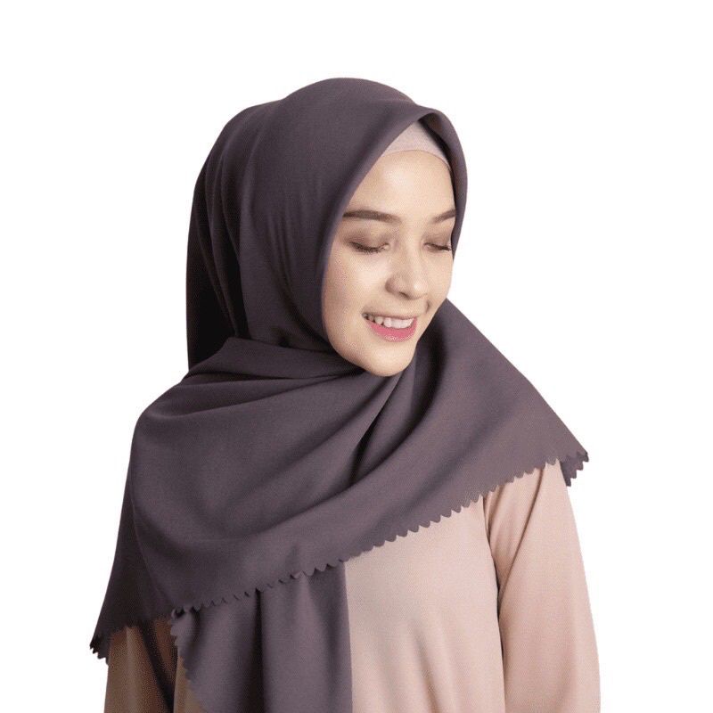 hijab segi empat paris premium laser cut