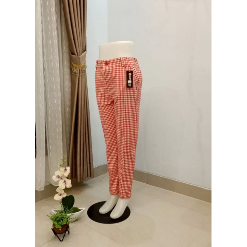 CELANA ZARA KOTAK IMPORT BAHAN STRECTH/CELANA LUNA MOTIF KOTAK IMPORT/CELANA ZARA KUALITAS IMPORT/CE