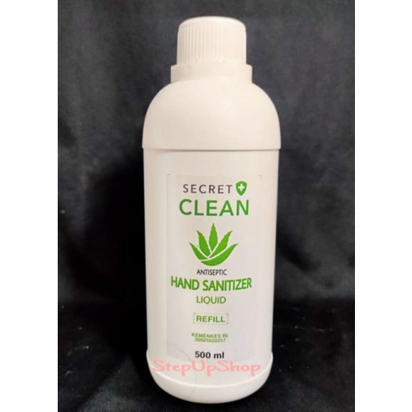 Secret Clean Hand Sanitizer  REFILL 500 ml (REPACK) include extra dus&amp;buble warp