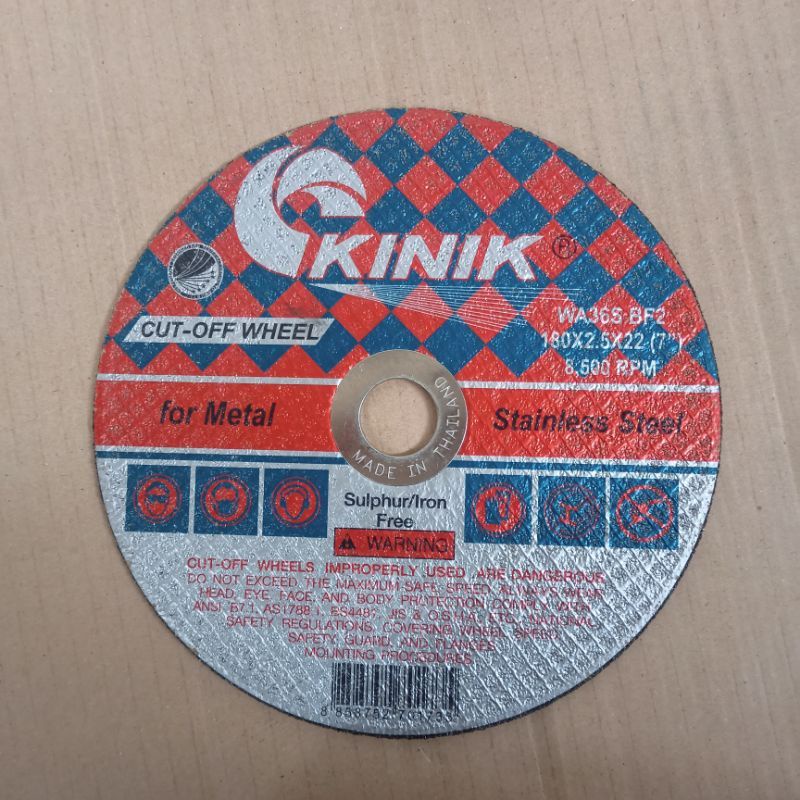 KINIK TAIWAN / THAILAND MATA BATU GERINDA GURINDA POTONG PEMOTONG BESI STAINLESS 7 INCH Batu gerinda