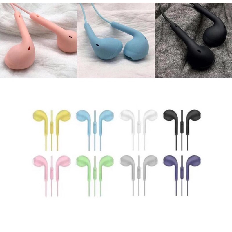 Headset Handfree U19 Macaron Mate Color Hifi Extra Bass