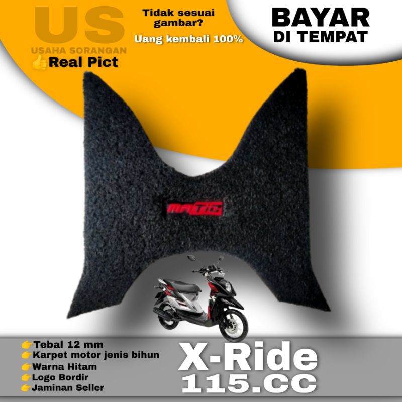 karpet serabut/karpet x-ride 115 cc/karpet motor/karpet bihun/karpet mie/karpet motor x-ride 115