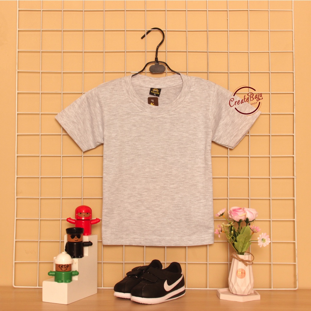 KAOS ANAK POLOS MISTY MURAH 1-7 TAHUN BAJU ATASAN ANAK LAKI POLOS BAHAN KATUN LENGAN PENDEK