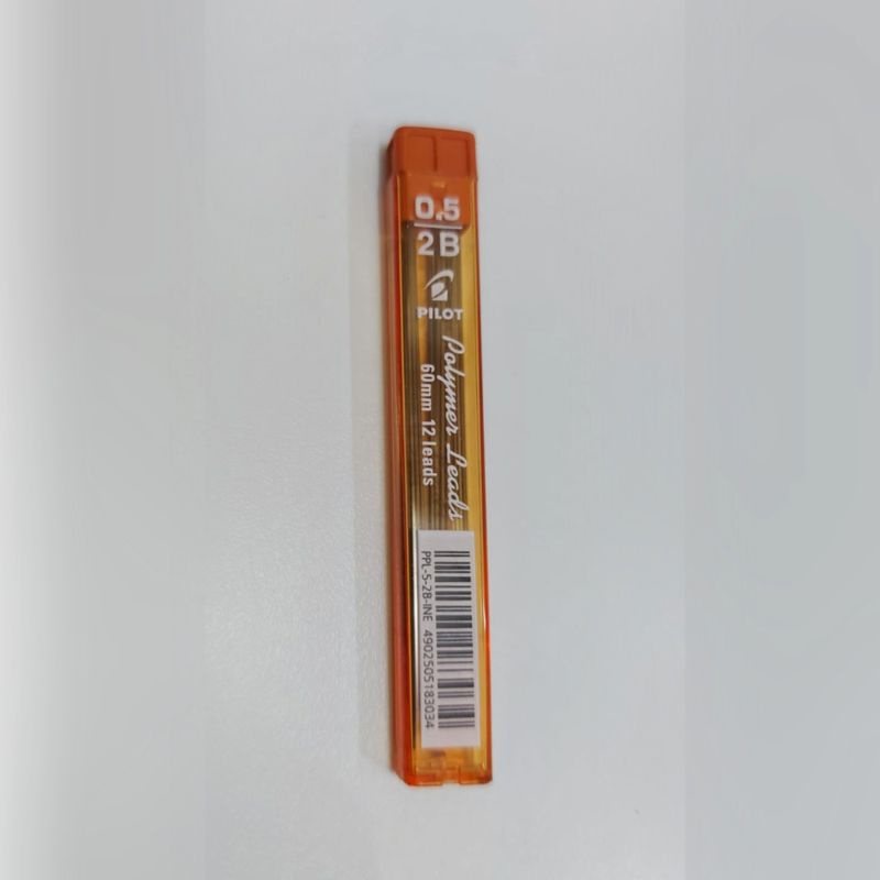 

PILOT Isi pensil lead 0.5 2B/Pensil mekanik/60mm/Isi 12 pcs/Polymer Leads