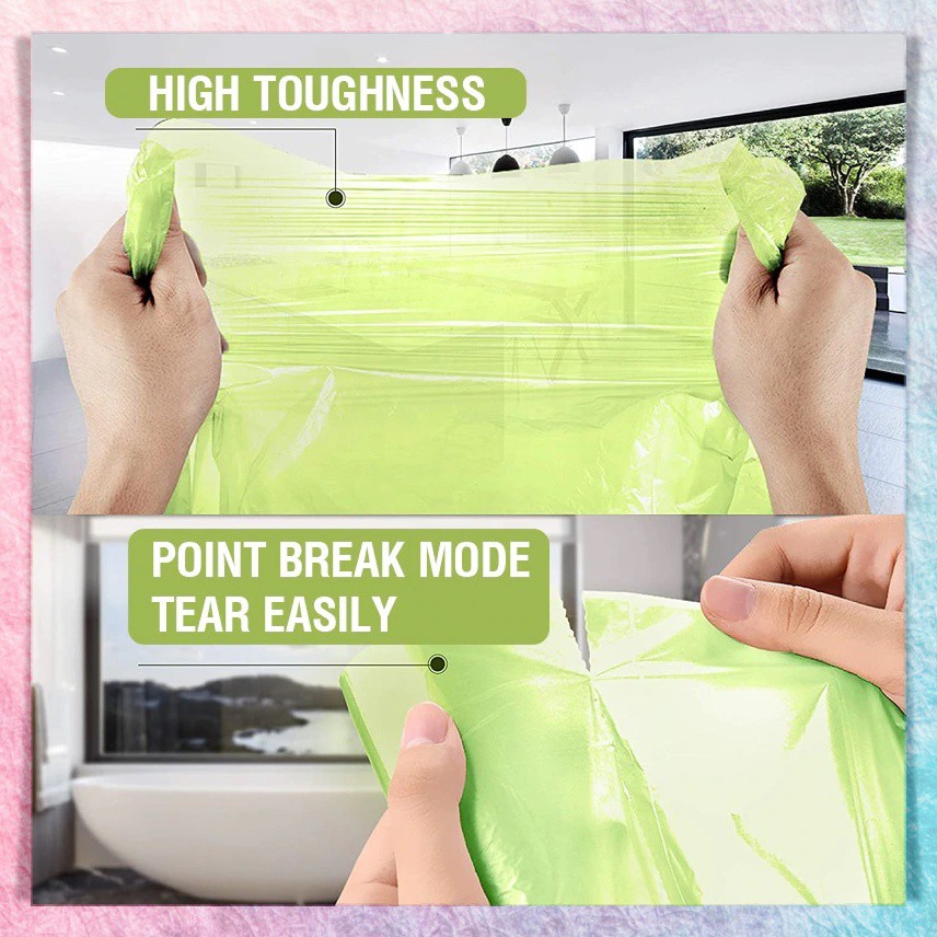 Kantong Plastik Sampah Roll Rumah Tangga | Plastik Kresek 1Pax = 100Pcs Disposable Garbage Bag