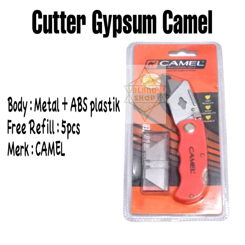 

Cutter Gipsum Camel / Pisau Lipat Cutter Gypsum