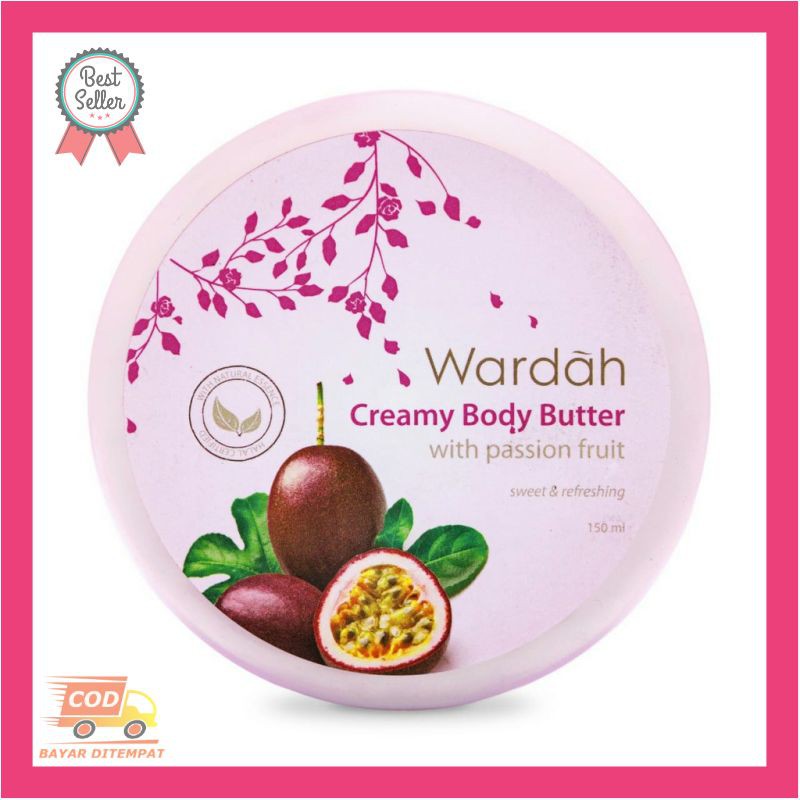 Wardah Creamy Body Butter with Passion Fruit 150 ml Promo dan Original