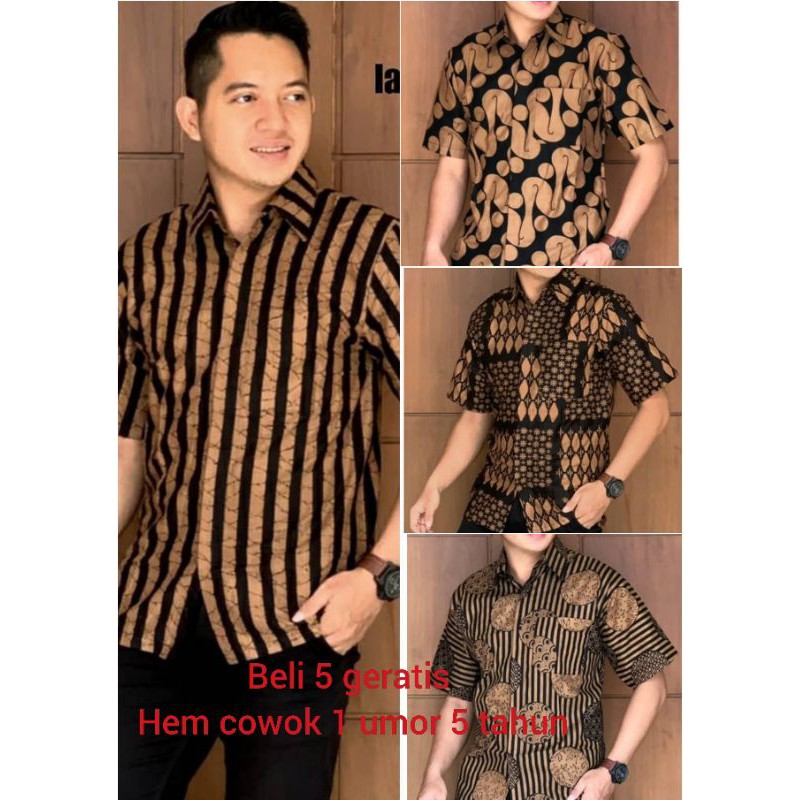 Sale M.l.xl.xxl.3l.4l.5l Hem Batik (beli 5 Geratis Hem Anak Cawok 1 Umor 5 Tahun) aE5XpWNIwBOb6Y
