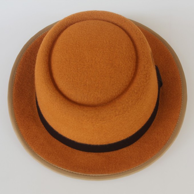 Topi Pork Pie Hat Original Caramel Color Pria Xl Bahan Laken Original Fedora Porkpie Pork Pie Bloate