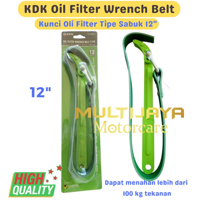 Kunci Oli Filter 8&quot;  12&quot; Model Sabuk - Oil Filter Wrench Belt 8 Inch 12Inch