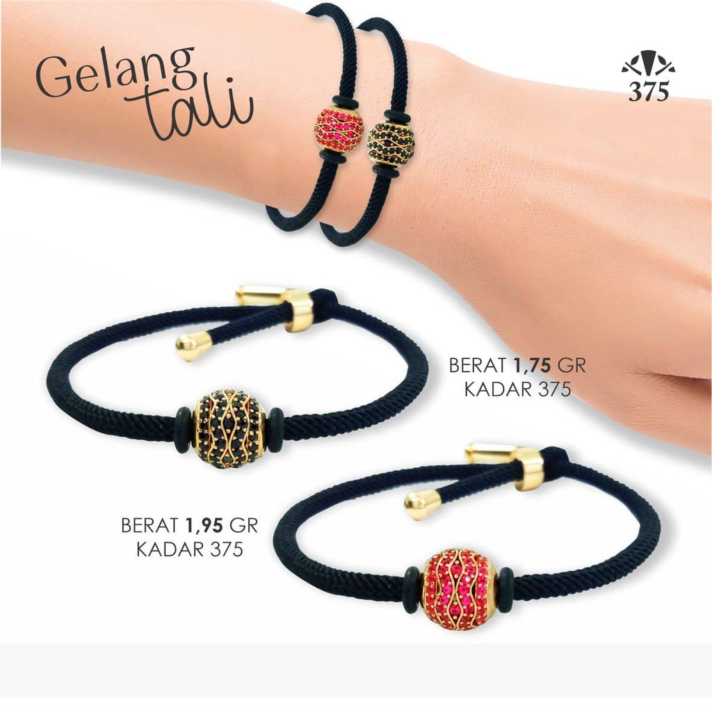 GELANG TALI EMAS ASLI KADAR 375