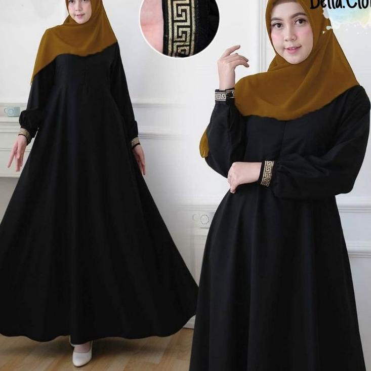 (Recomended) Nabila Dress Gamis Putih Polos Wanita Menyusui Busui Fashion Muslim Dress Gamis Haji Um
