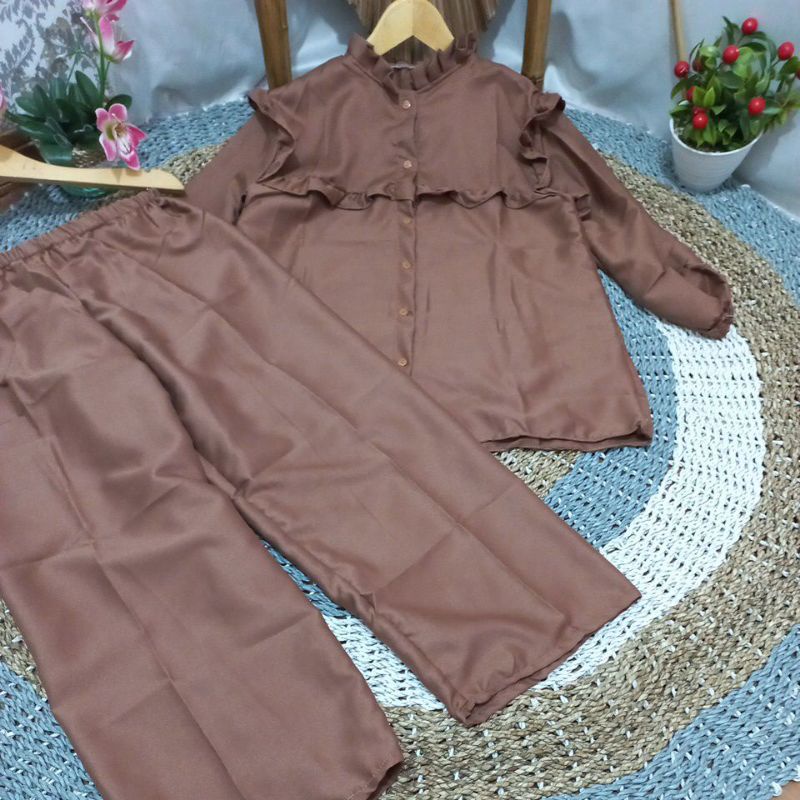 SETELAN OLIEV // SETELAN CASUAL WANITA UNTUK BULAN PUASAN HARI RAYA TAKBIRAN // SETELAN CASUAL WANITA KEREN-Model 1