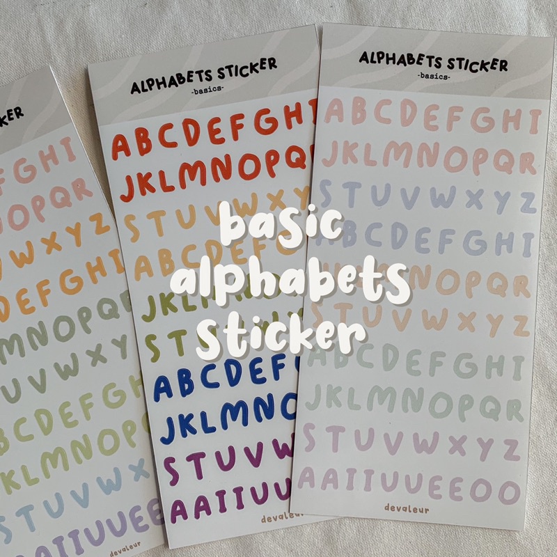 

Basic Alphabets Sticker