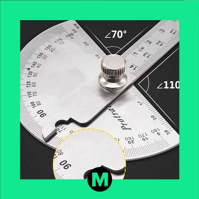 

Protractor Penggaris Jangka Ruler Aluminium 14.5cm 180 Degree - PR180