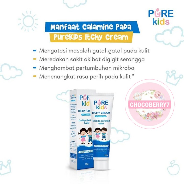 PURE KIDS Itchy Cream 15 g Krim Pereda gatal untuk anak PUREKIDS 15g