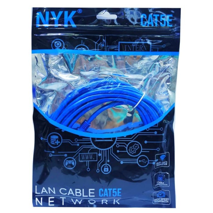 Kabel Lan UTP Cat5E 3m / Internet / Ethernet Cable NYK 3 meter