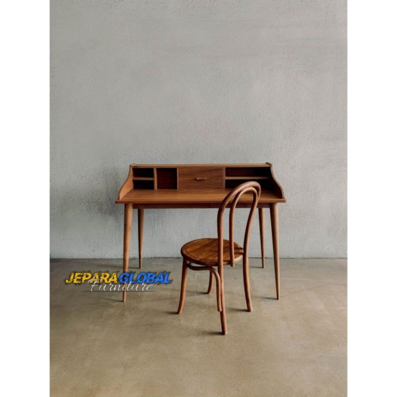 Meja belajar Anak Retro Jati + kursi (meja jati minimalis,meja kerja,meja belajar jati )