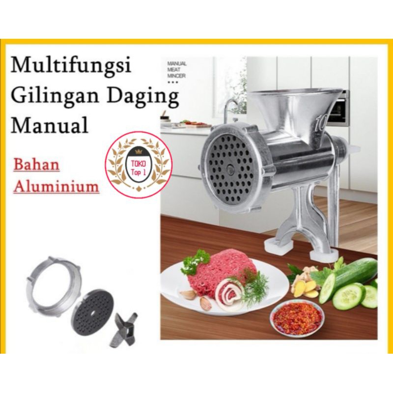 Multifungsi Penggiling Gilingan Daging  Meat Mincer Manual Besi