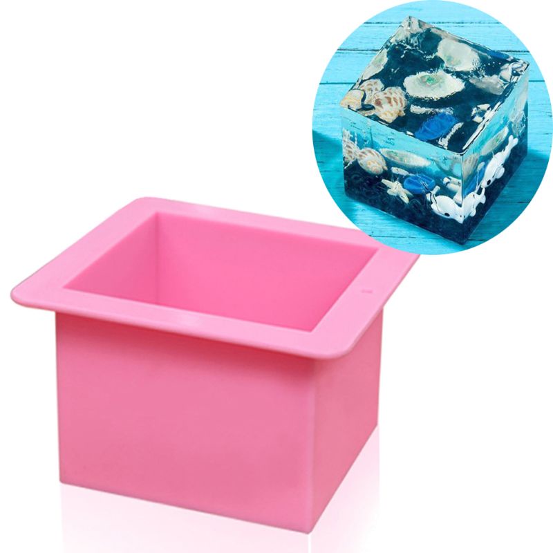 SIY  12cm/5&quot; Super Large Cube Square Silicone Mold Resin Casting Jewelry Making Tools