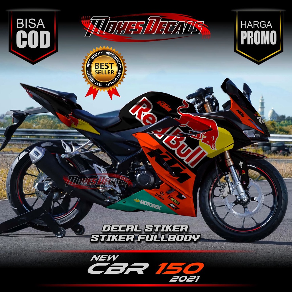 Sticker Decal All New CBR 150 R 2021 Redbull Sticker Striping Decal All New CBR 150 R 2021 Stiker St
