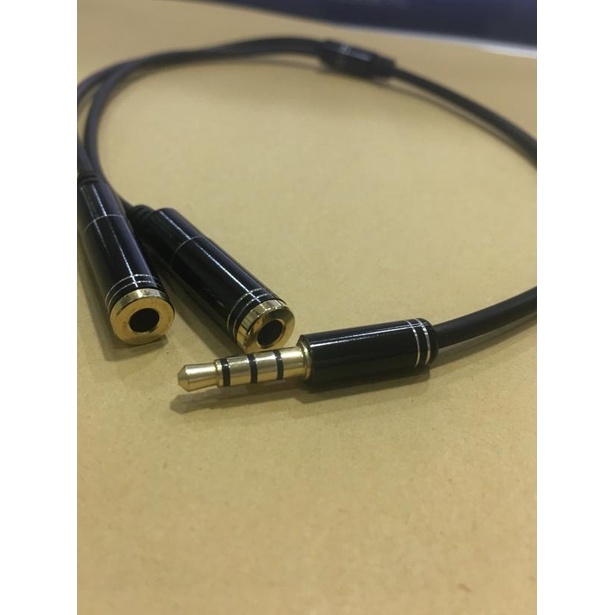 Kabel Splitter Audio Jack 3.5MM 1 Male to 2 Female Connector