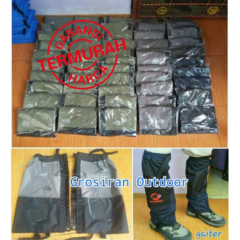 Gaiter Jack Wolfskin + alat - outdoor / alat camping - gunung + celana - gaiter