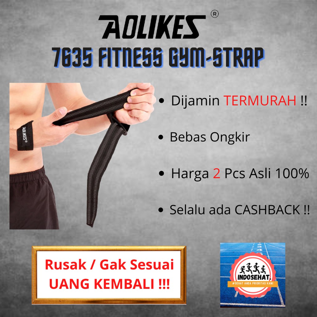 AOLIKES 7635 Wrist Support Wrap / Wristband / Wrist Strap Gym - Deker Pelindung Pergelangan Tangan