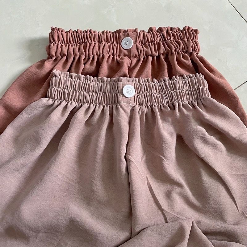 1KG MUAT 4PCS | FLOWY KULOT HIGHWAIST AIRFLOW CRINKLE KANCING HITS OOTD ORIGINAL FASHION WANITA TERMURAH