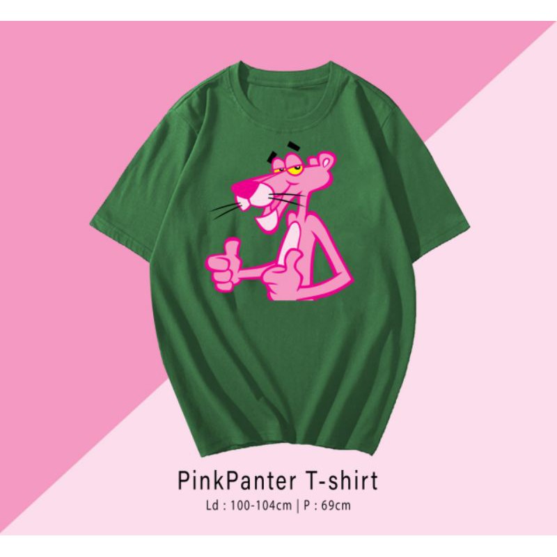 T-SHIRT / TUMBLR TEE KAOS PINK PANTER OVERSIZE PREMIUM