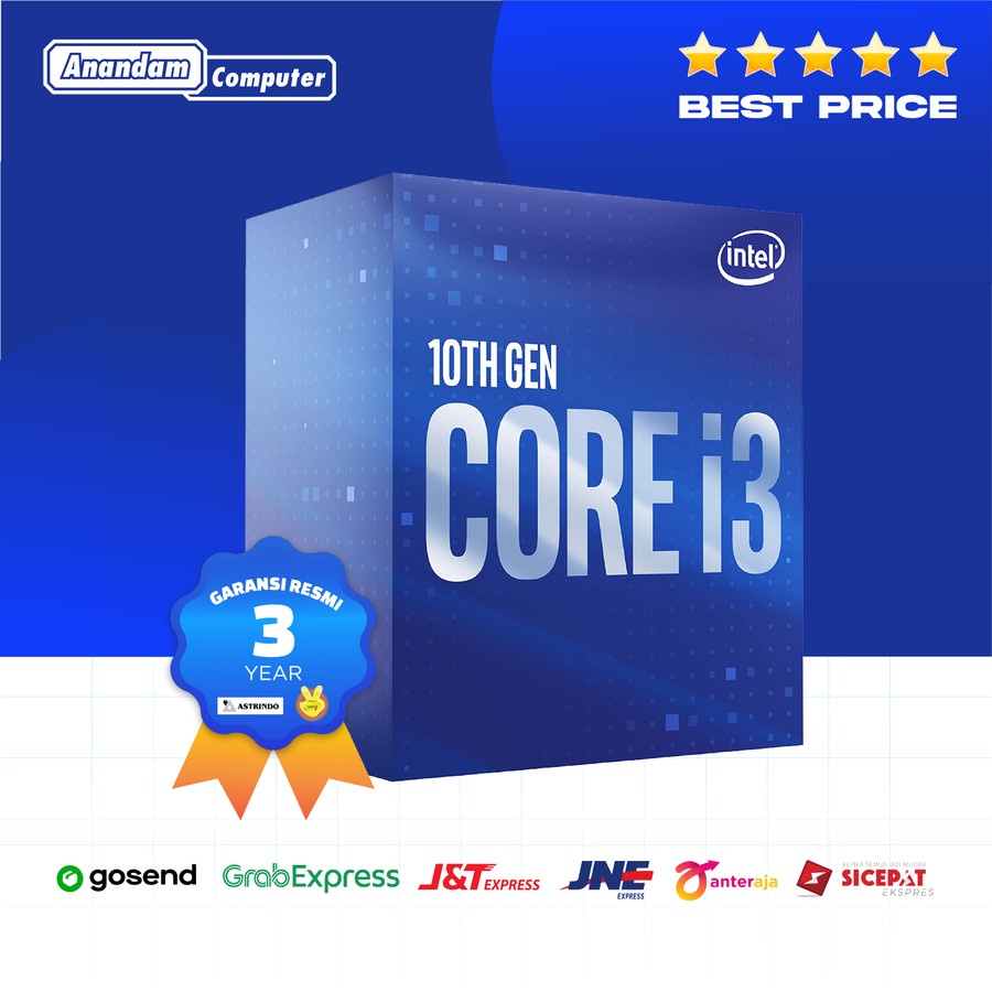 Intel Core i3-10100 - 4 Cores 8 Threads up to 4.30 GHz LGA 1200