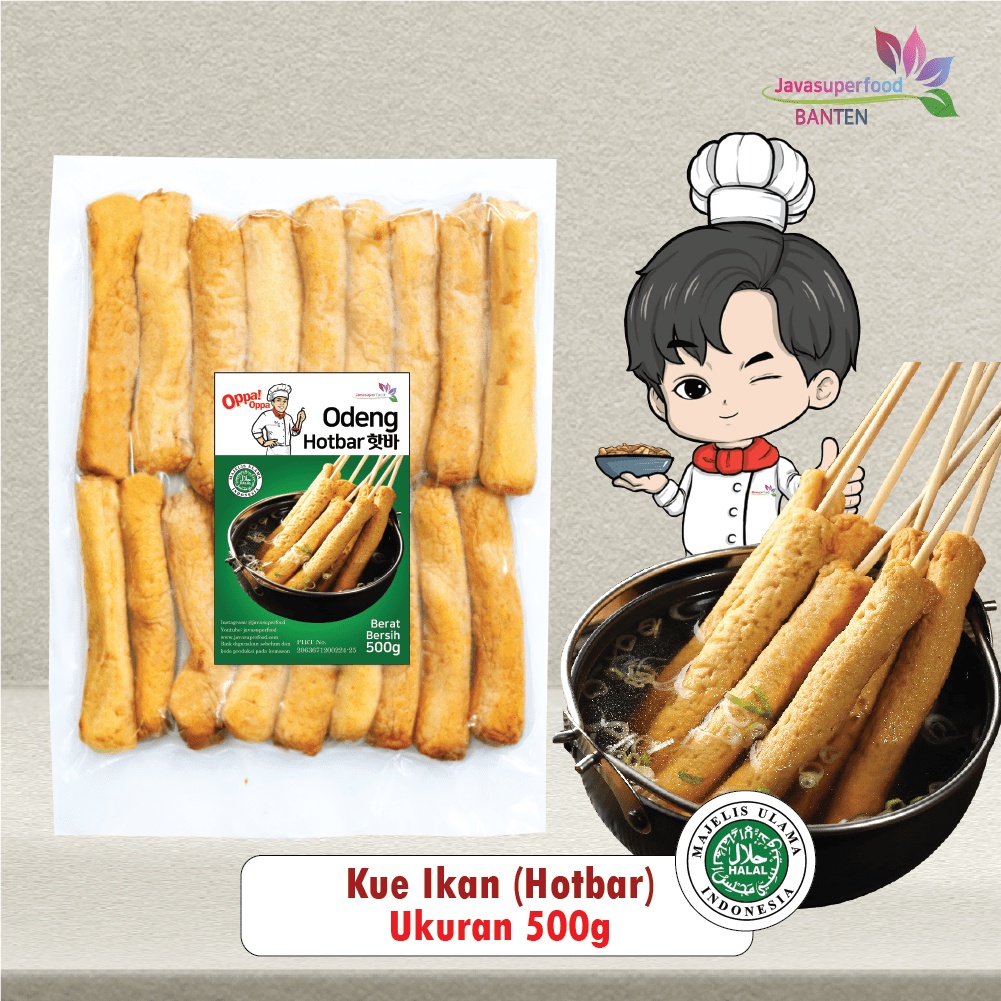 

(HALAL) Oppa Hotbar Odeng Jajan asli Korea 500g/ Odeng Tusuk / Odeng Panjang