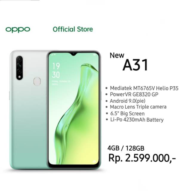 Oppo A31 4 128gb New Arrival Shopee Indonesia