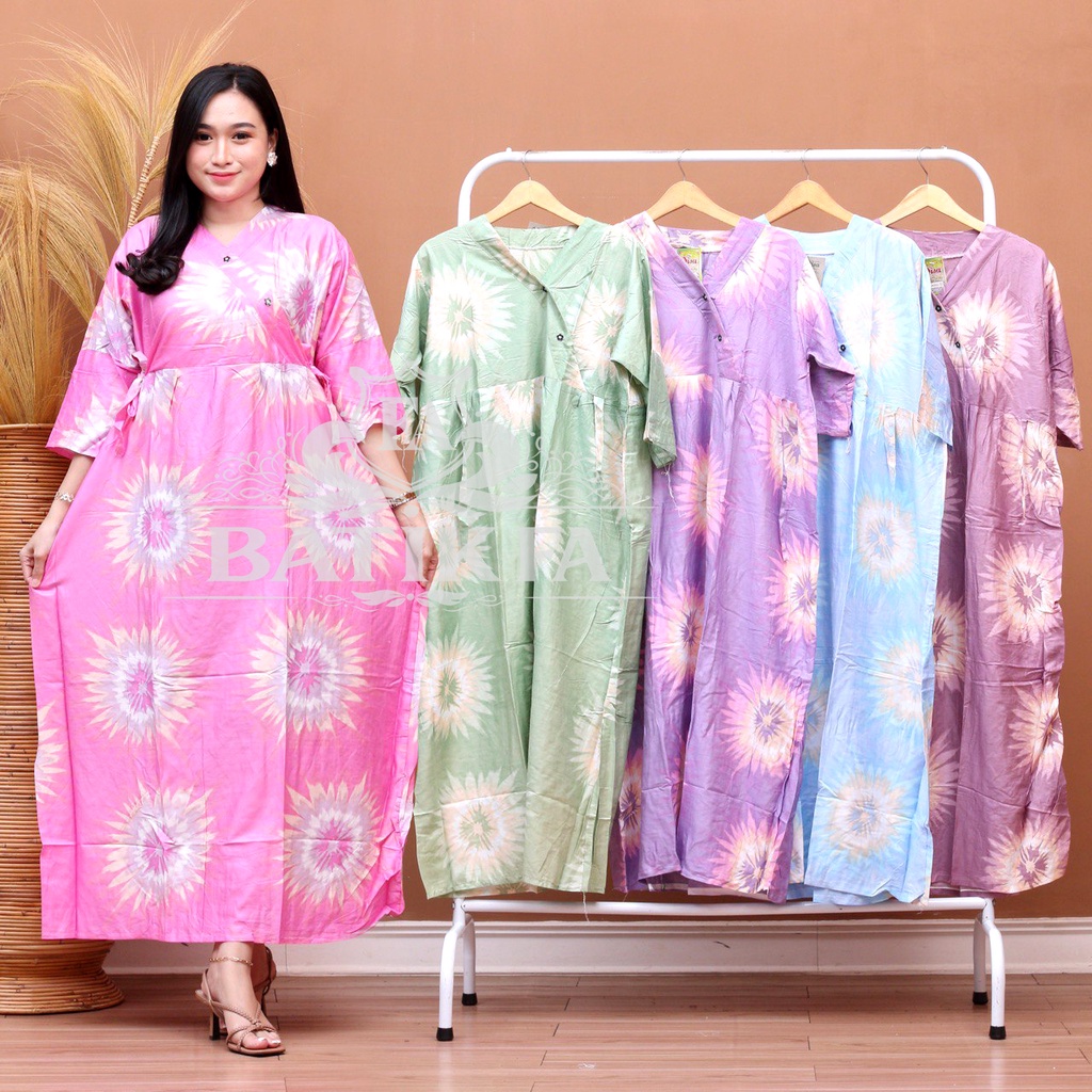 BATIK WANITA KEKINIAN DASTER DRESS RAYON VANESSA KIMONO DIFARINA SULTAN MIRNA ADEL JUMBO PANJANG SEMATA KAKI BUMIL BUSUI MURAH ADEM-KIMONO PJ PELANGI