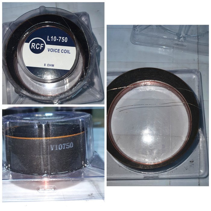 Spul Spool Speaker/Voice Coil Speaker 10 Inch Rcf L 10-750 /Vc 3 Inch Very Chip