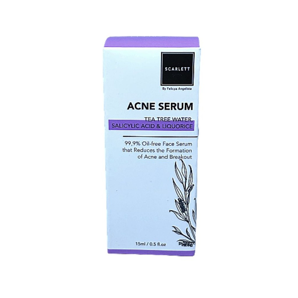 Serum Scarlett Whitening Acne Serum / Brightly Ever After / Glowtening Serum Scarlet Skincare Original BPOM