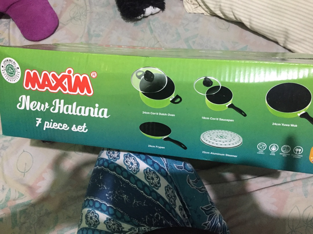 Panci Maxim Tebal New Halania 7 In 1 Original Teflon Cookware
