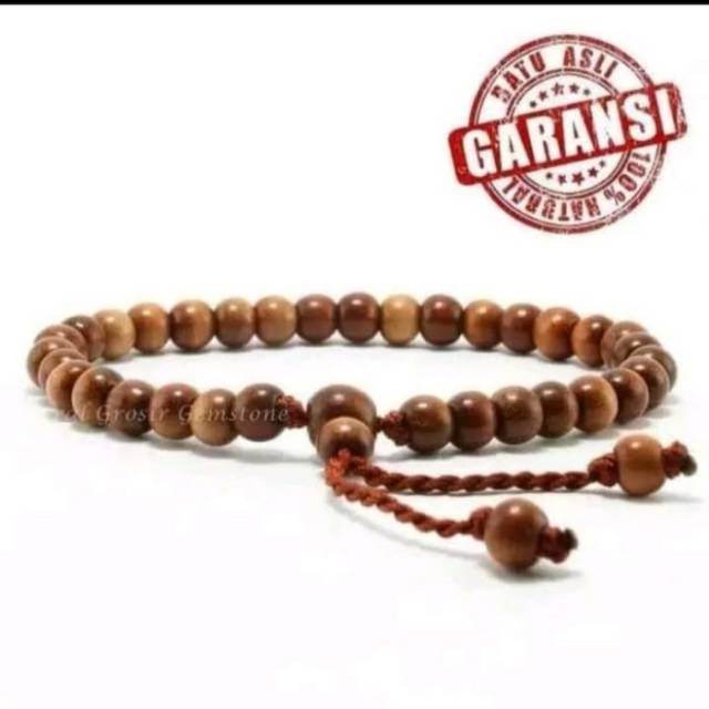 Gelang tasbih kayu stigi 33 butir