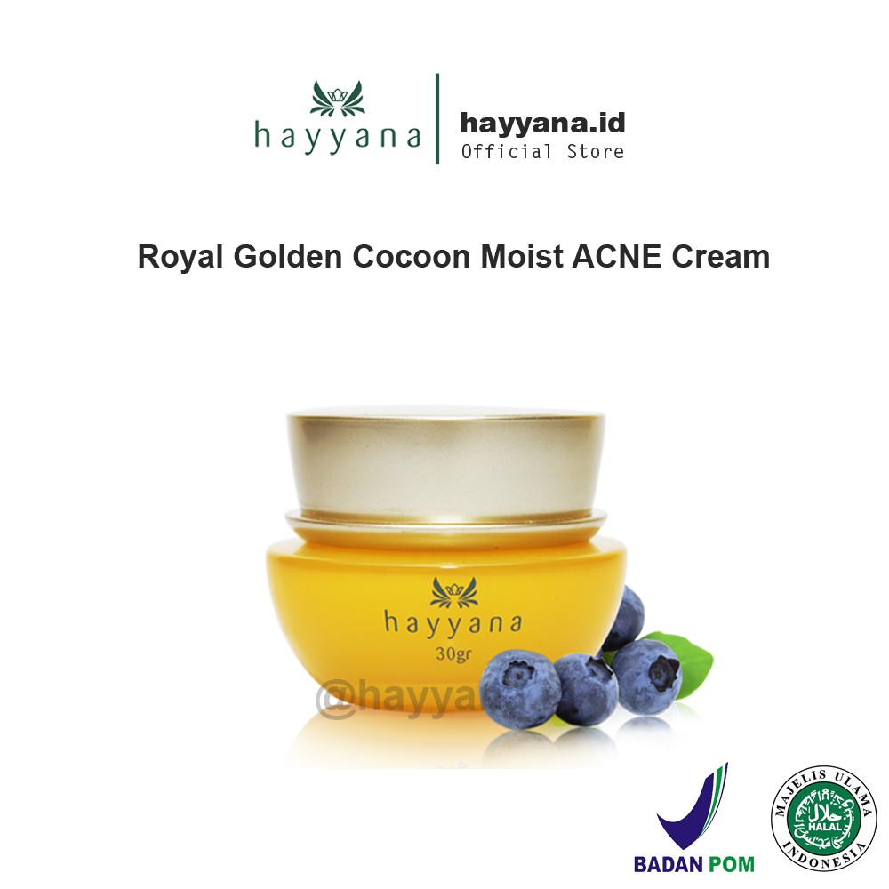 Hayyana Skincare Moist Acne Cream - ANTI ACNE Perawatan Kulit Berjerawat