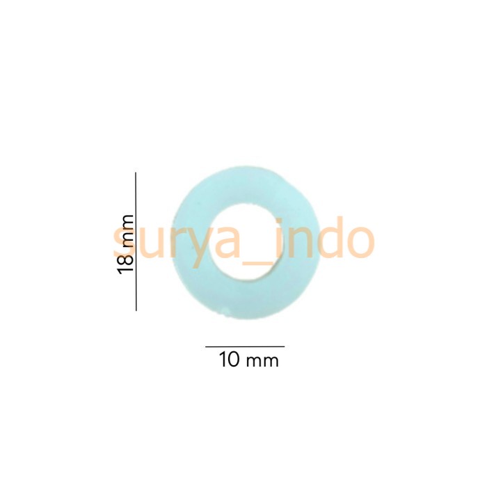 SEAL KARET SELANG 1/2&quot; PUTIH KARET SEAL SELANG SHOWER / FLEKSIBEL